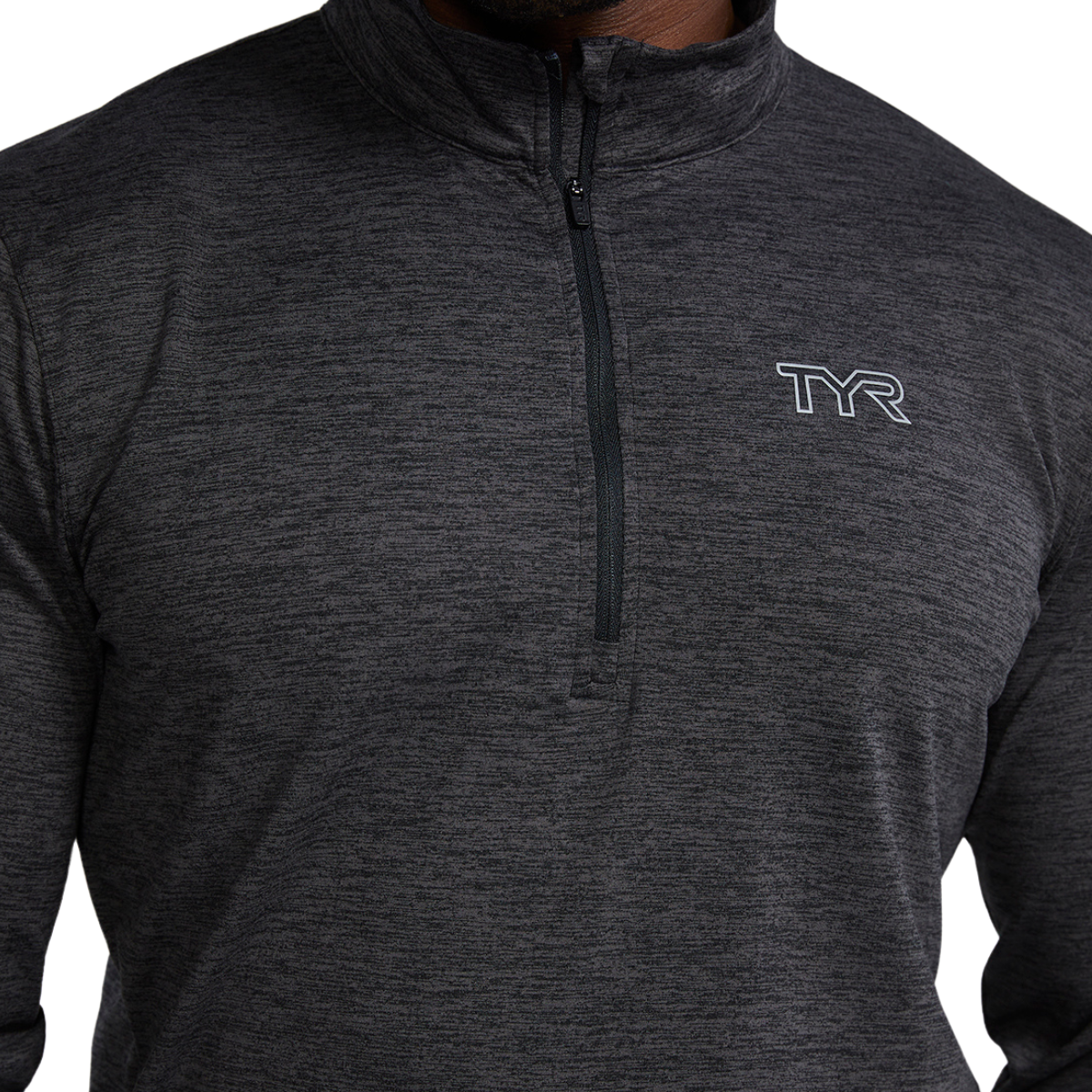 TYR Men's SLS Raglan 1/4 Zip Long Sleeve