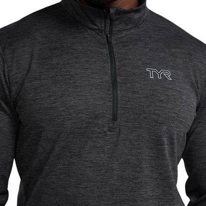 TYR Men's SLS Raglan 1/4 Zip Long Sleeve