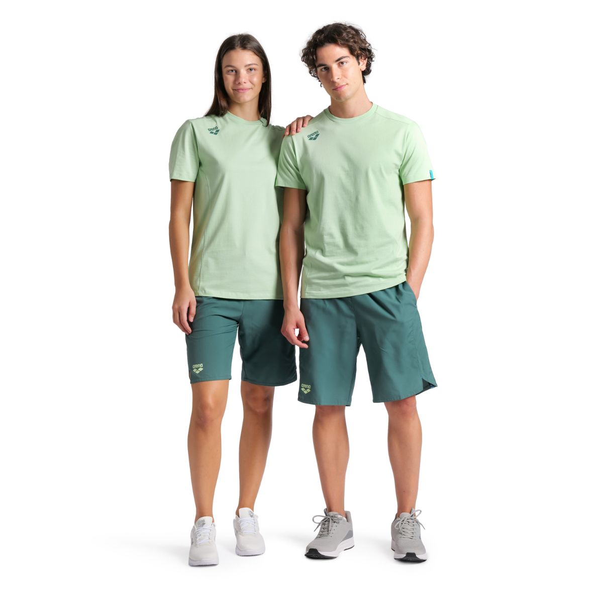 Arena Team Solid Panel Cotton T-Shirt