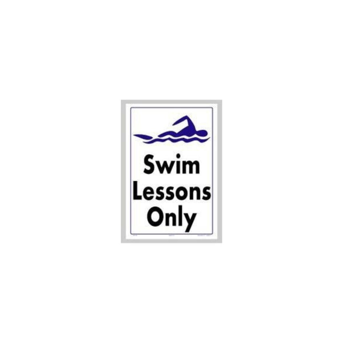 Swim Lessons Only Sign