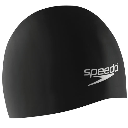 Speedo Racer Dome Silicone Cap-Speedo Black