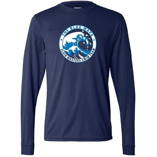Elgin Blue Wave Masters Dri-Fit Long Sleeve Tee Shirt