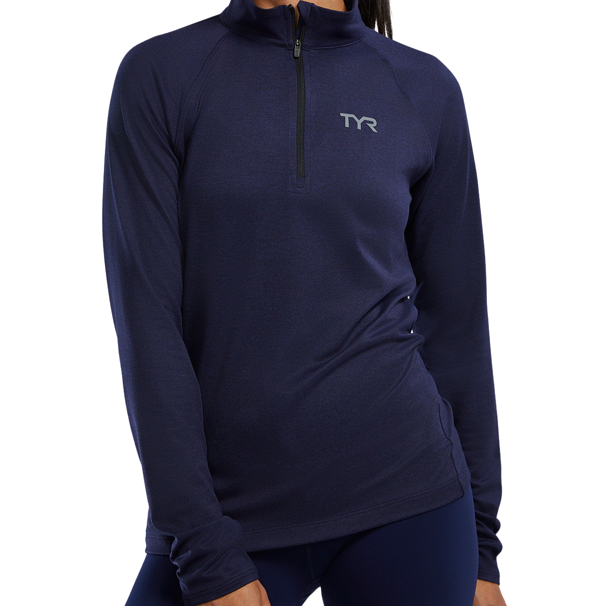 TYR Women's SLS Raglan 1/4 Zip Long Sleeve