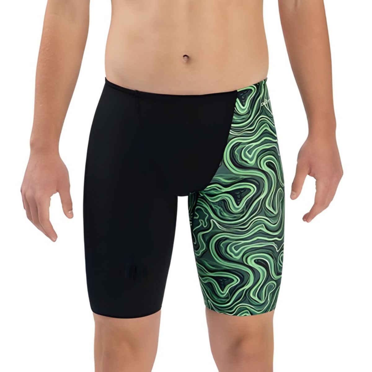 Dolfin Tsunami Print Asymmetrical Jammer | Competitive Swimwear