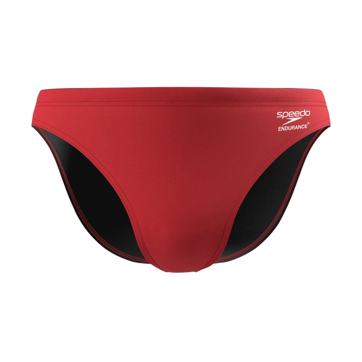 Speedo Male Solid EnduranceX Brief - Team Red, front view