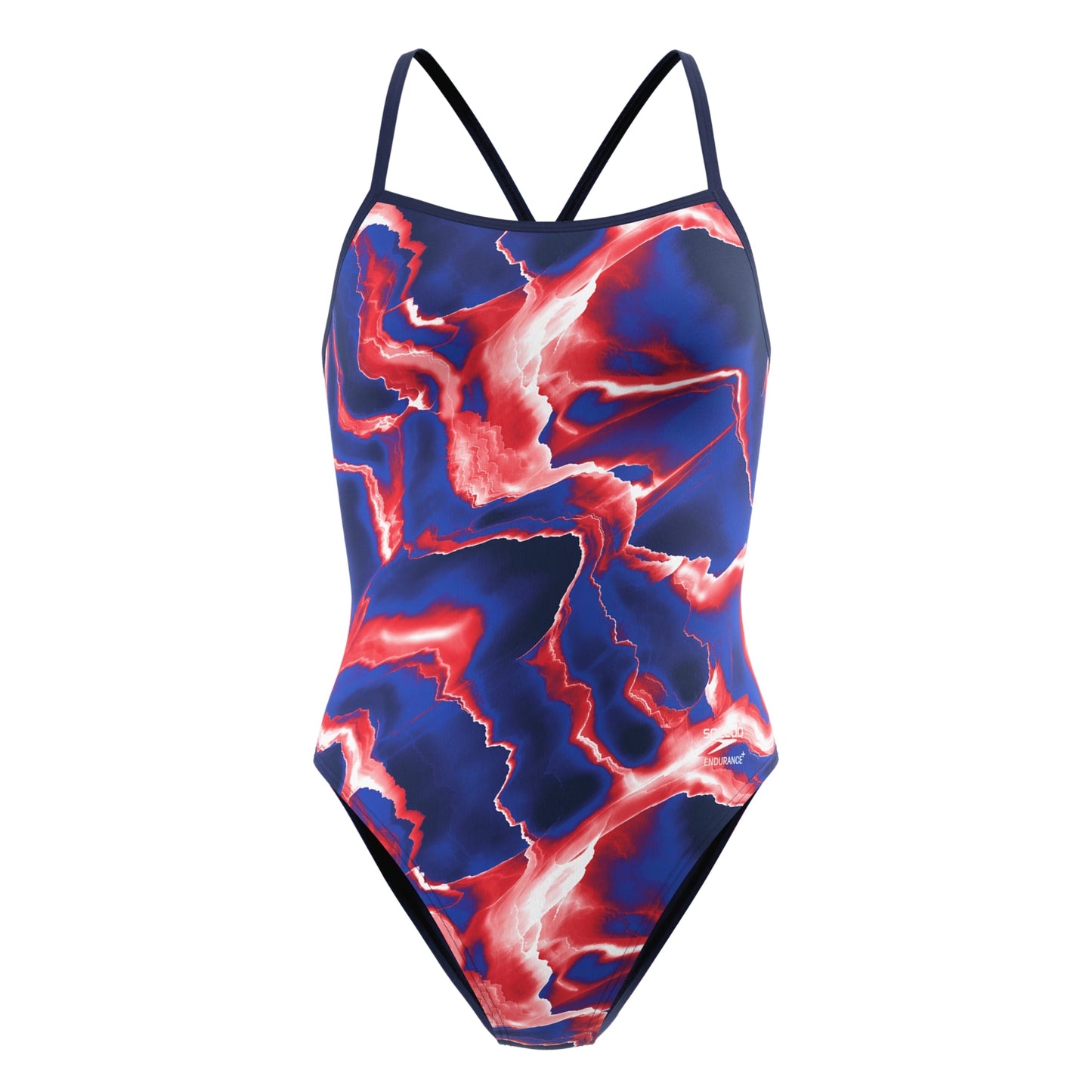 Speedo Lightning V-Back Team Navy/Red/White front
