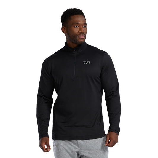 TYR Men's SLS Raglan 1/4 Zip Long Sleeve