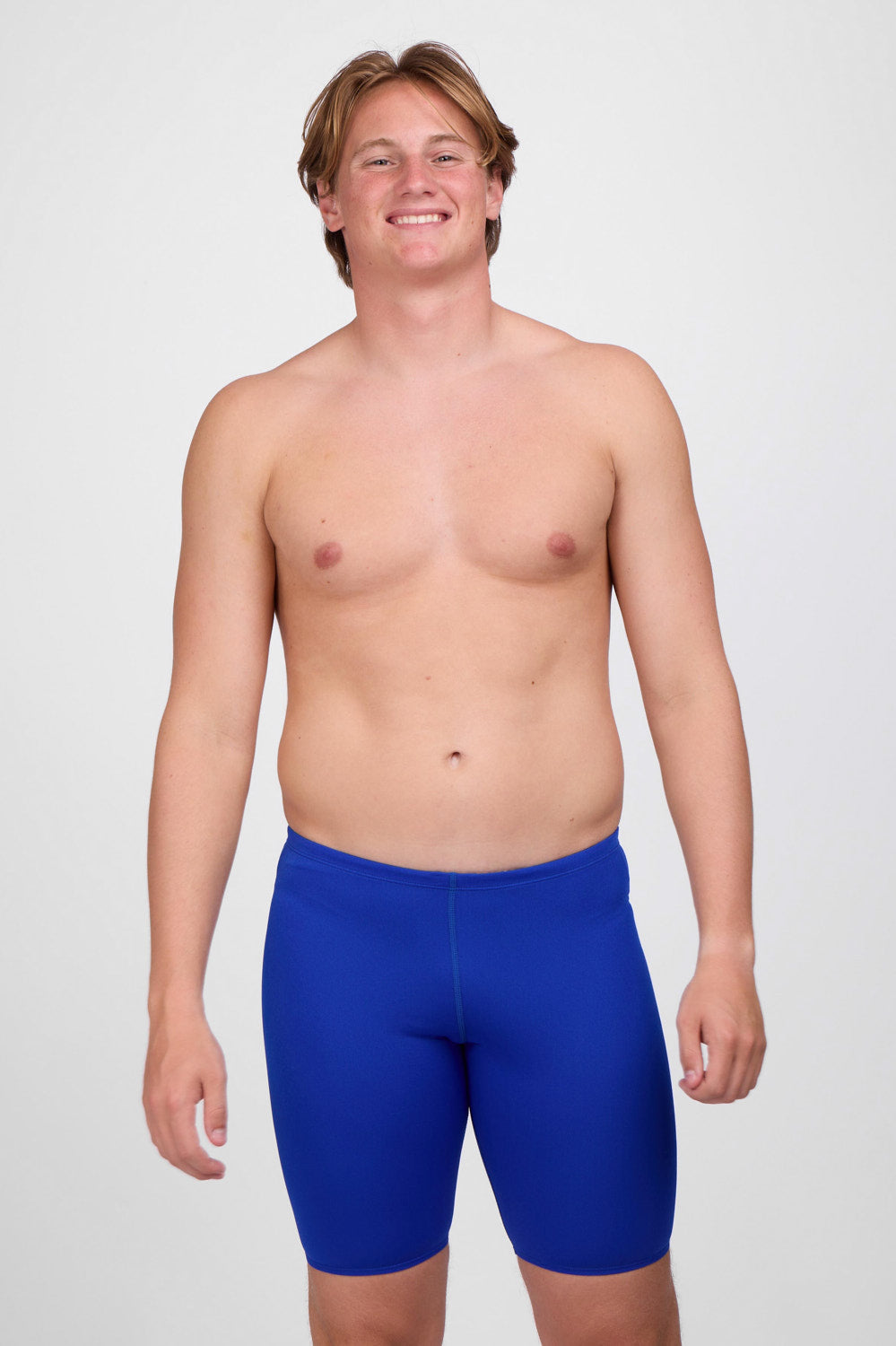 Jolyn Men's Solid Jammer - Blueberry - front view