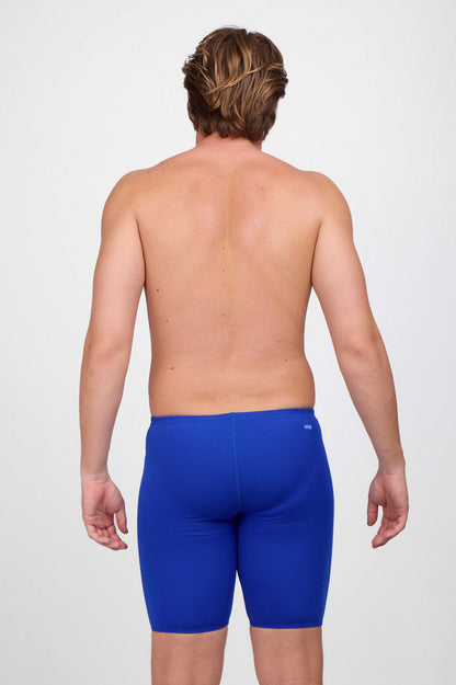 Jolyn Men's Solid Jammer - Blueberry - back view