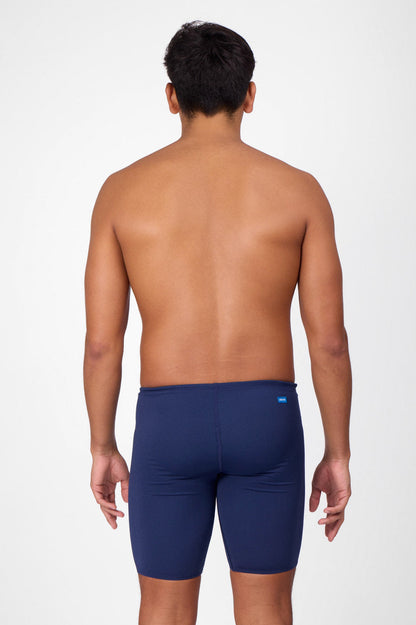 Jolyn Men's Solid Jammer - Navy - back view