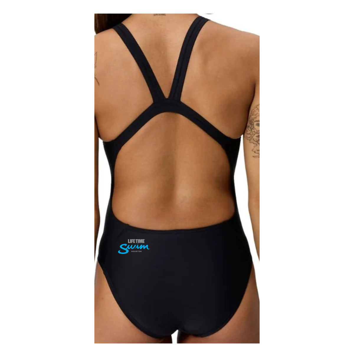 Lifetime Fitness Houston Speedo Solid Endurasoft Leaderback