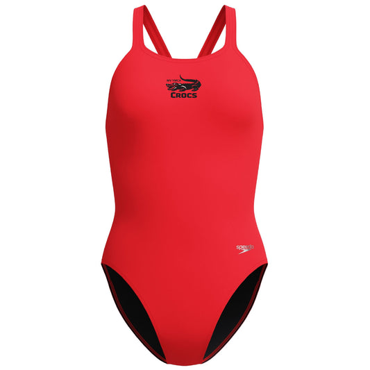 Malden Crocs - Mystic Valley YMCA Speedo Solid Endurasoft Leaderback