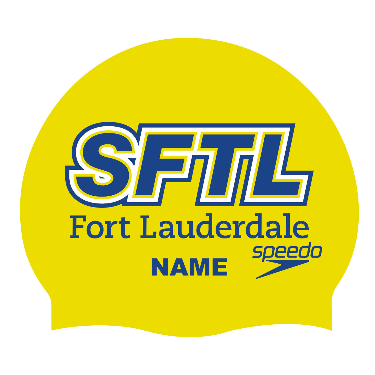 Swim Fort Lauderdale Masters Custom Printed Silicone Caps