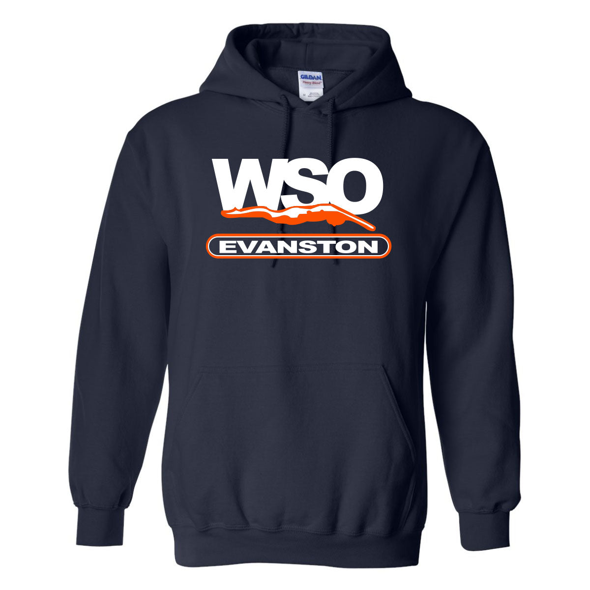 Wildkit Swimming Gildan Hooded Sweatshirt