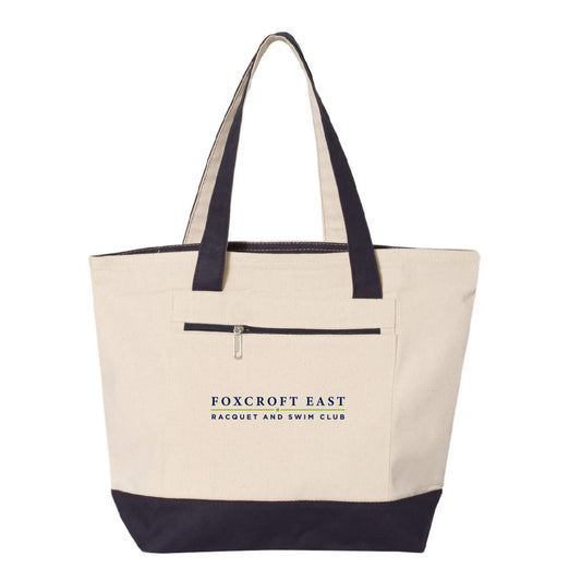 Foxcroft East Tennis & Racquet 19L Zippered Tote