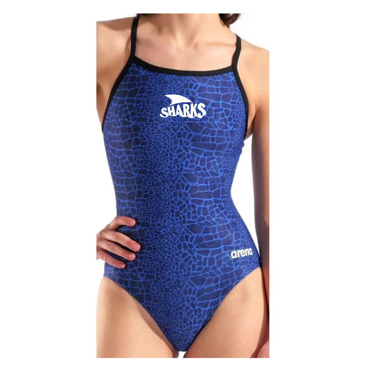 Mt Prospect Sharks Arena Women's Snakeskin Lightdrop Back