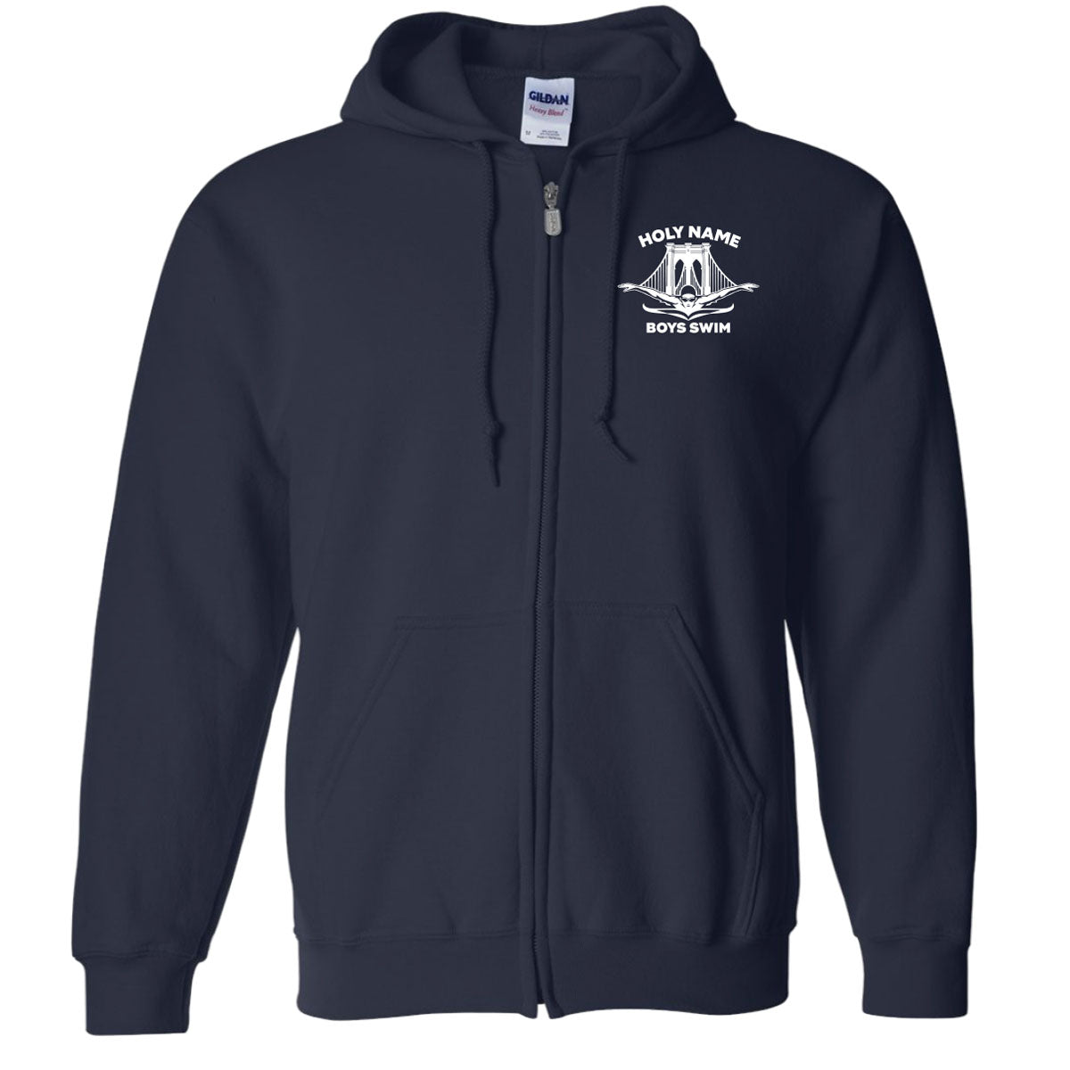 Holy Name Boys Gildan Full Zip Hooded Sweatshirt