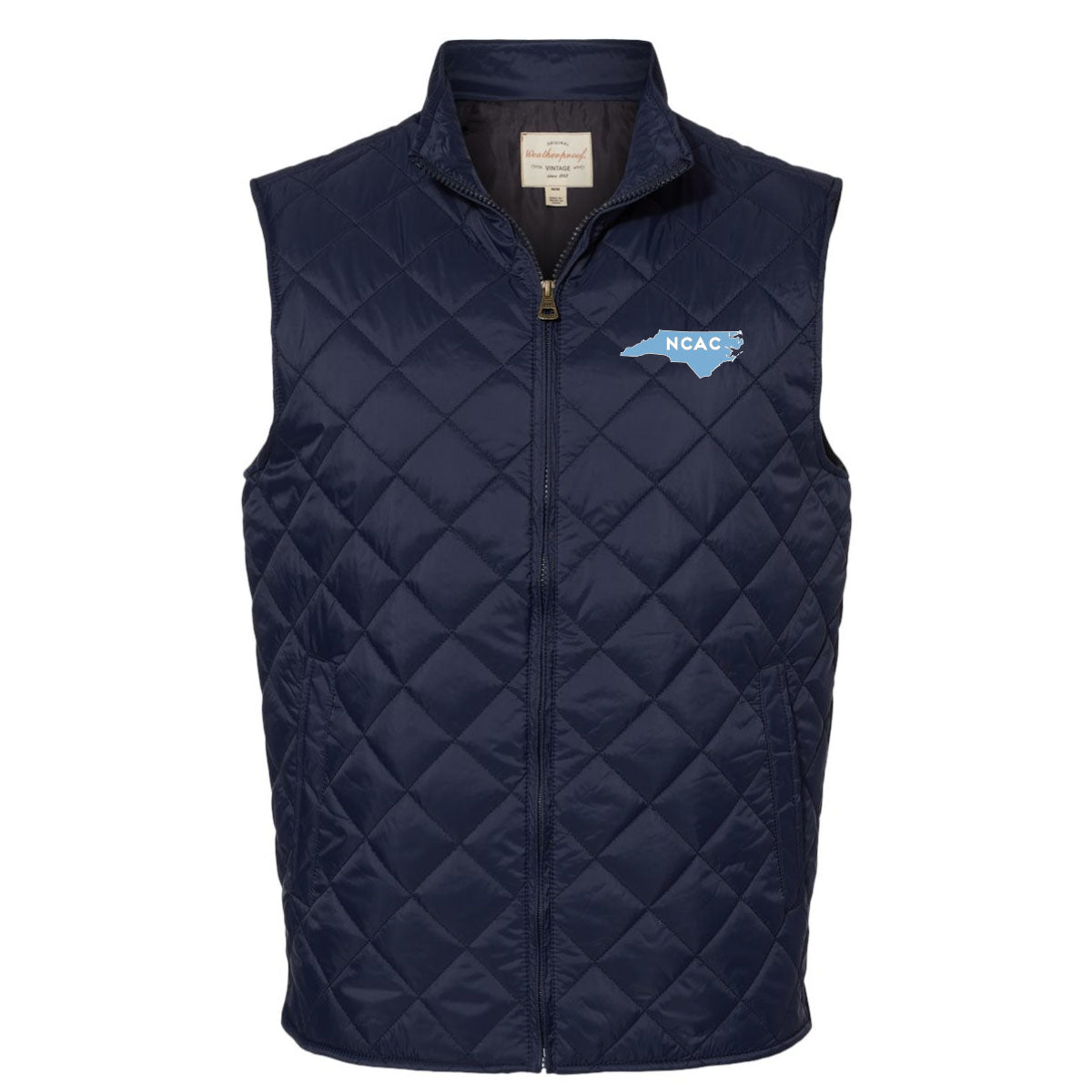 NCAC Mens Vintage Diamond Quilted Vest