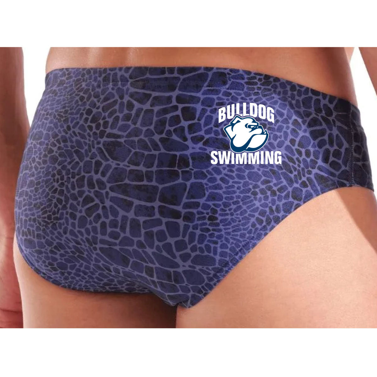 Bulldog Swimming Arena Men's Team Swim Snakeskin Briefs