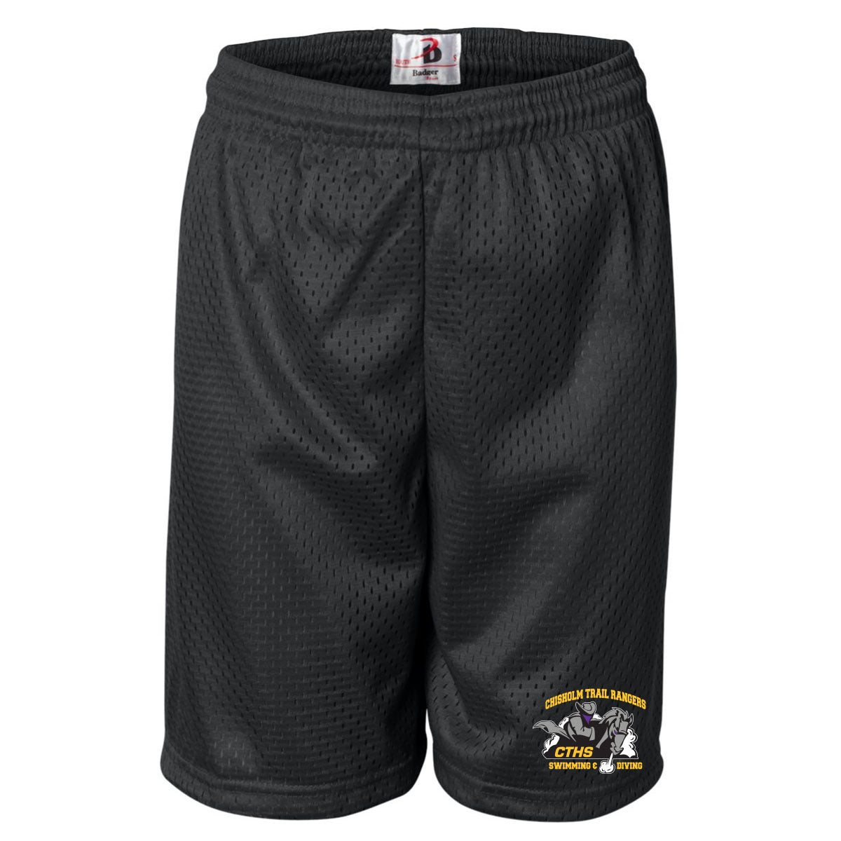 Chisholm Trail High School Badger Youth Mesh/Tricot 7" Short