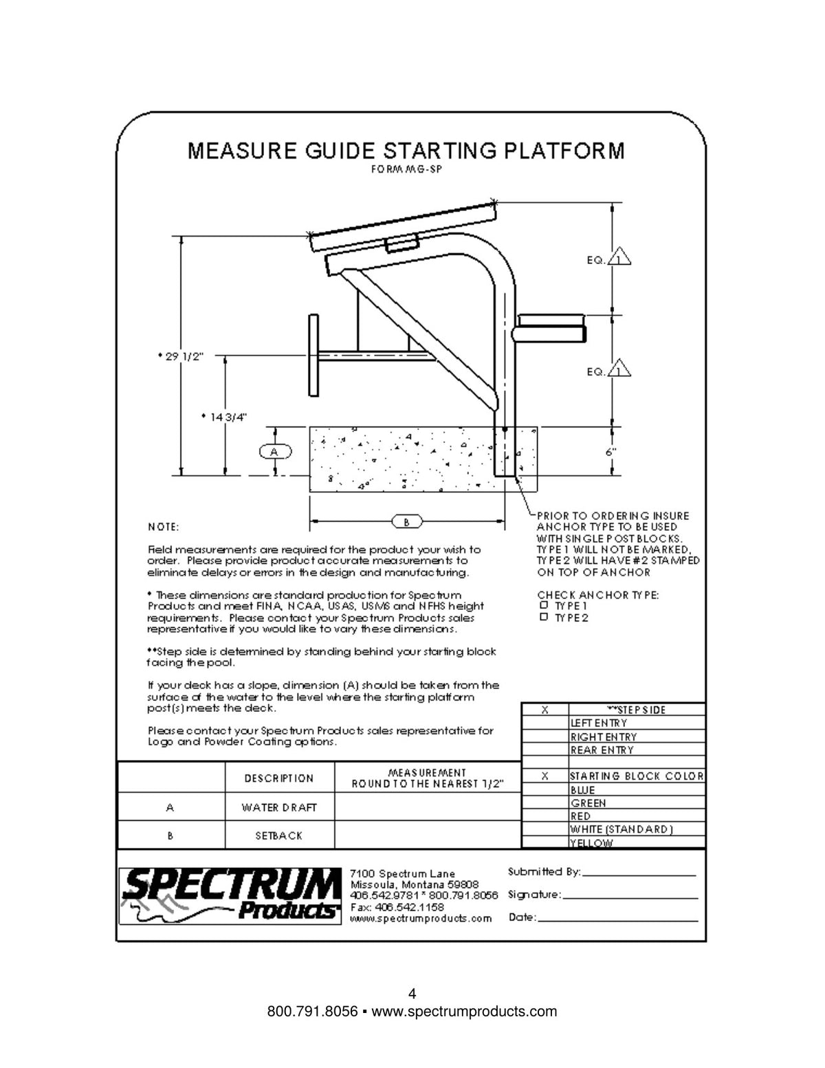 Quicksilver Low Profile Starting Platform