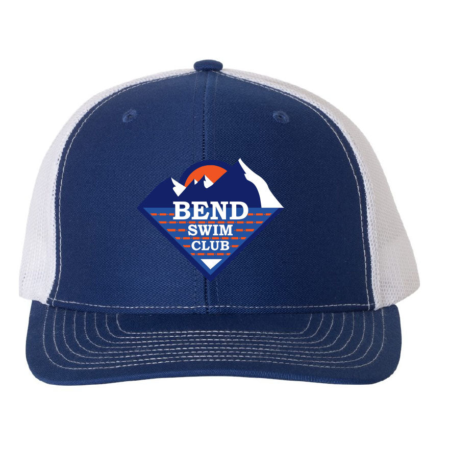 Bend Swim Club Richardson Snapback Trucker Cap - Royal/White