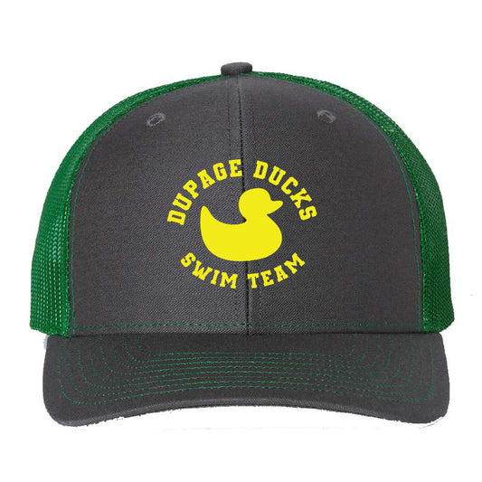 DuPage Ducks Richardson Snapback Trucker Cap - Charcoal/Kelly