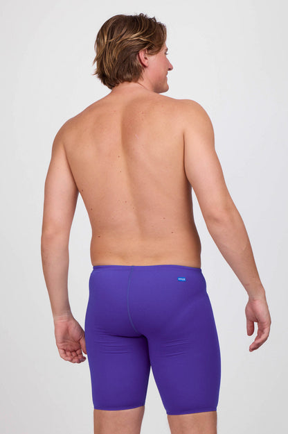 Jolyn Men's Solid Jammer - Purple - side view