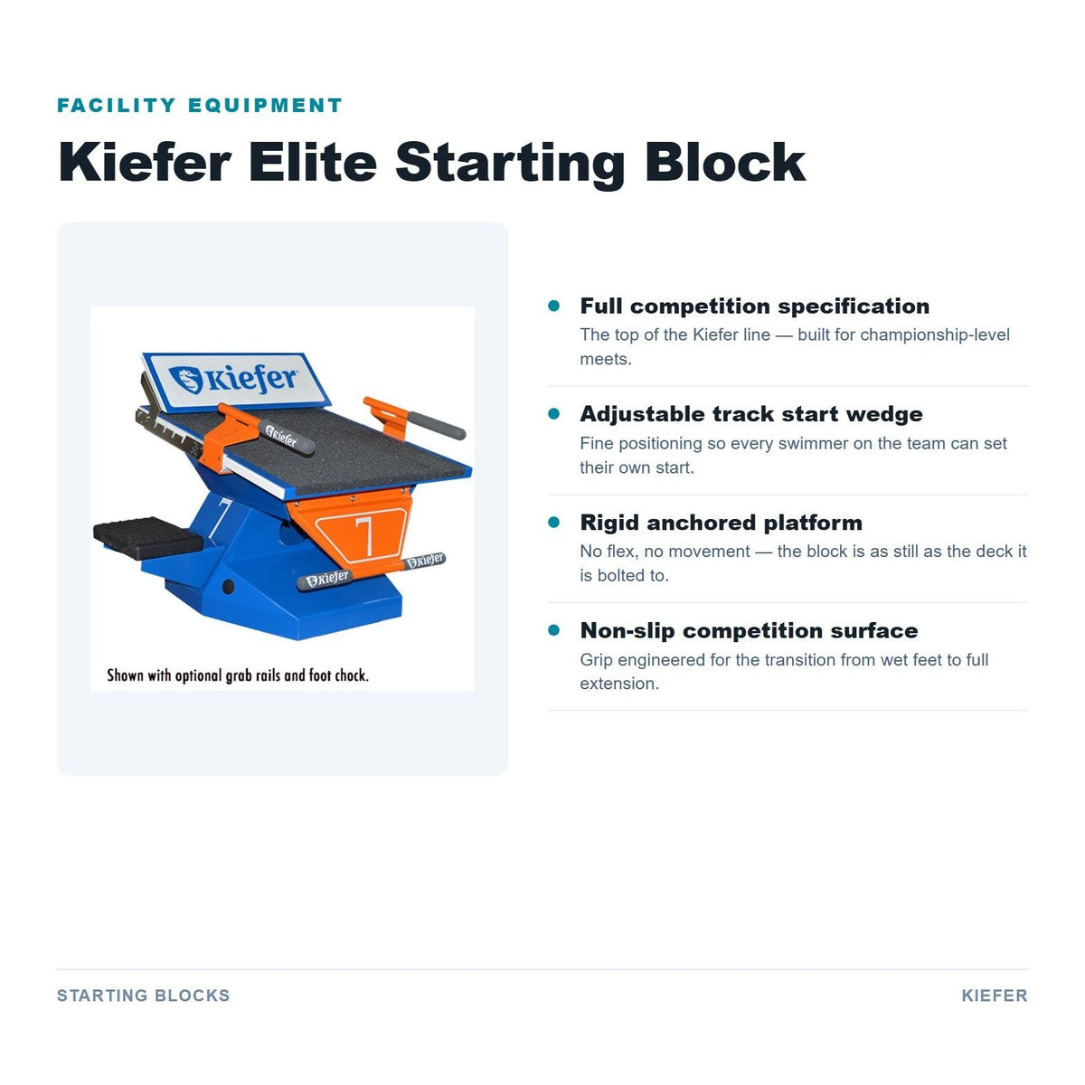 Kiefer Elite Starting Block features