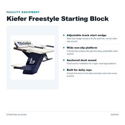 Kiefer Freestyle Starting Block features