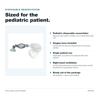 Child Bag Valve Mask features