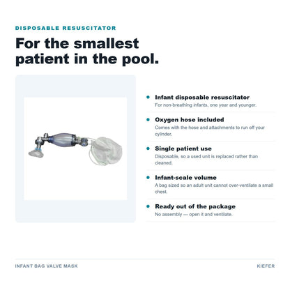 Infant Bag Valve Mask features