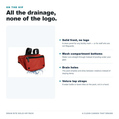 Drain Rite Solid Hip Pack features