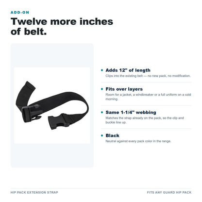 Hip Pack Extension Strap features