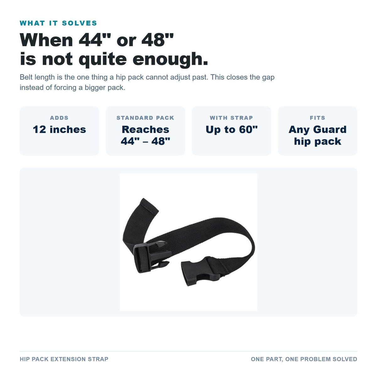 Hip Pack Extension Strap details