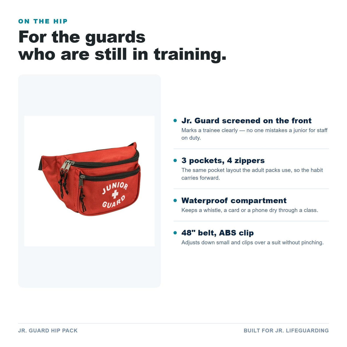 Jr. Guard Hip Pack features
