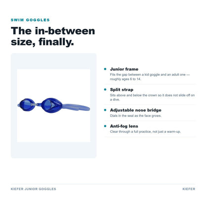 Kiefer Junior Goggles features