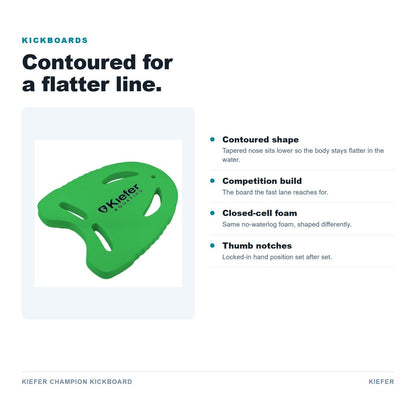 Kiefer Champion Kickboard features