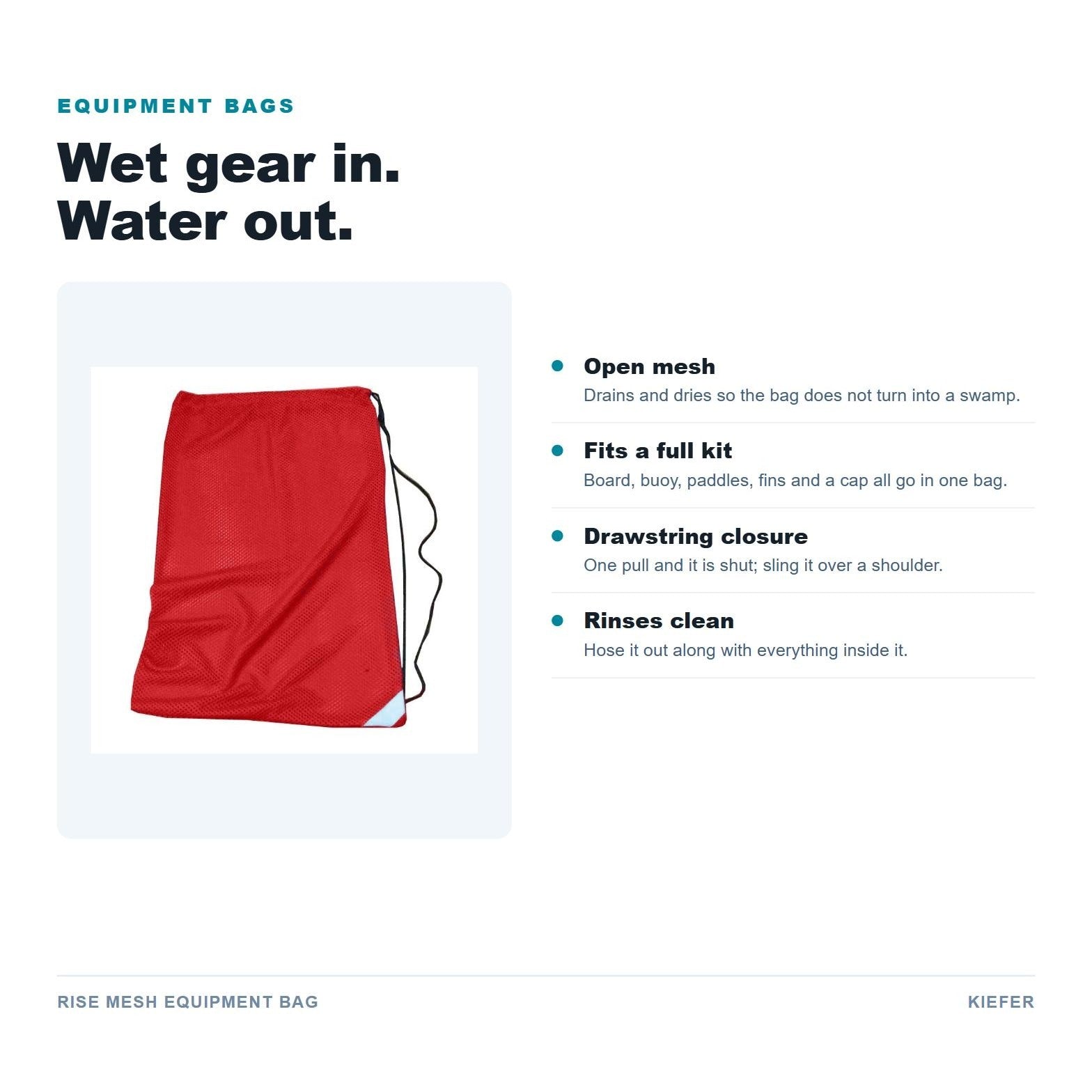 RISE Mesh Equipment Bag