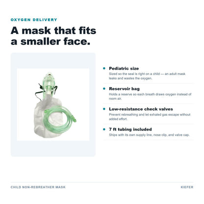 Child Non-Rebreather Mask features