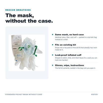 Standard Pocket Mask Without Case features