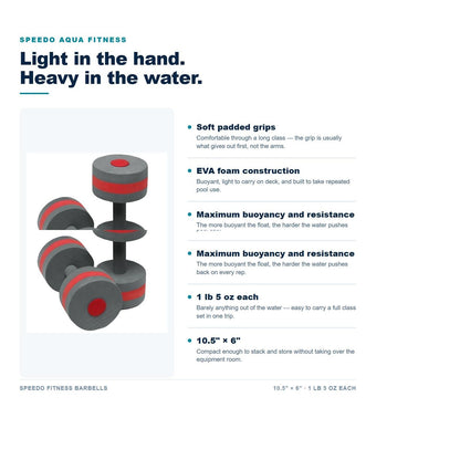 Speedo Fitness Barbells features