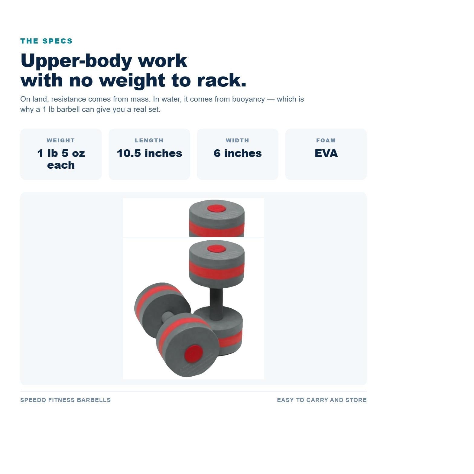 Speedo Fitness Barbells