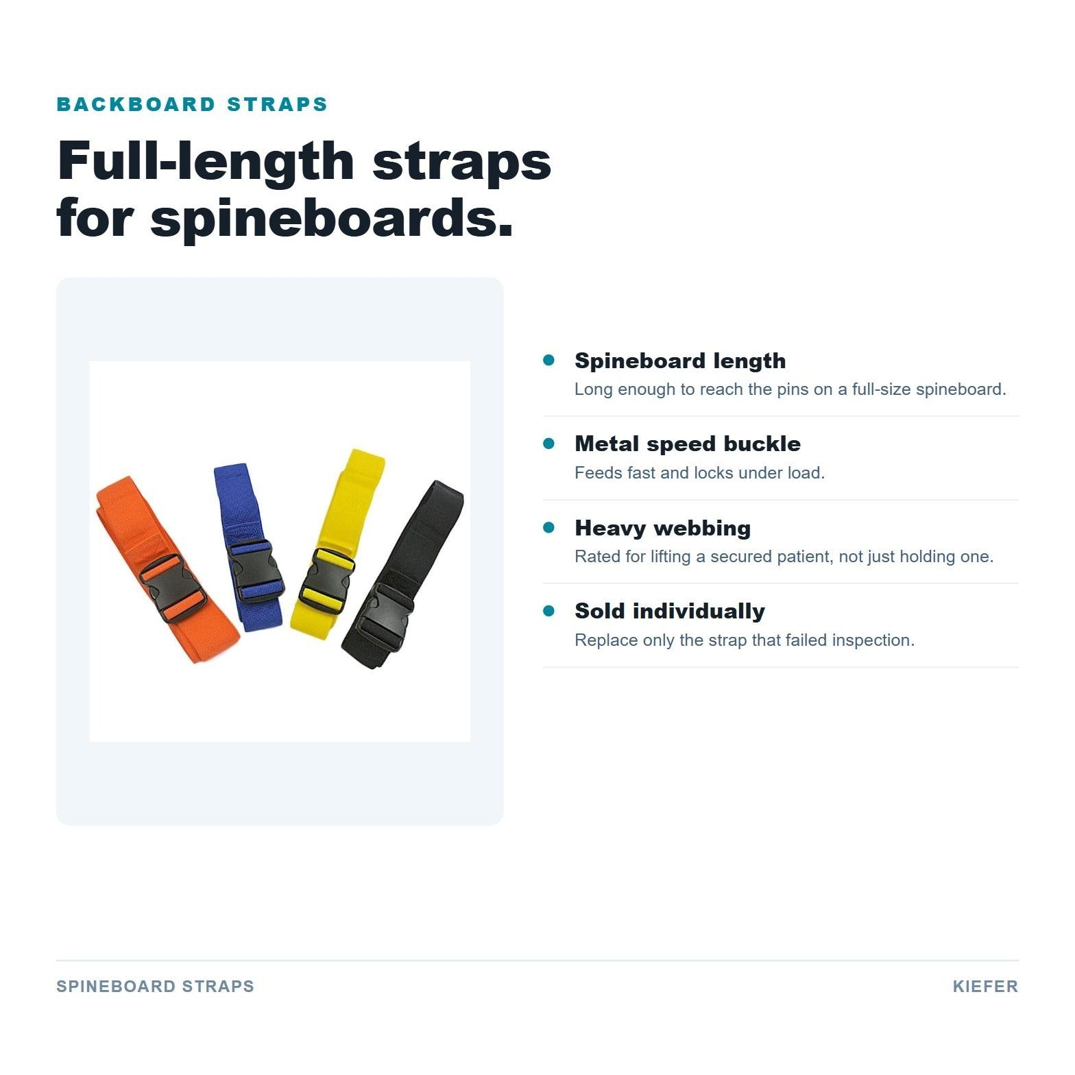 Spineboard Straps
