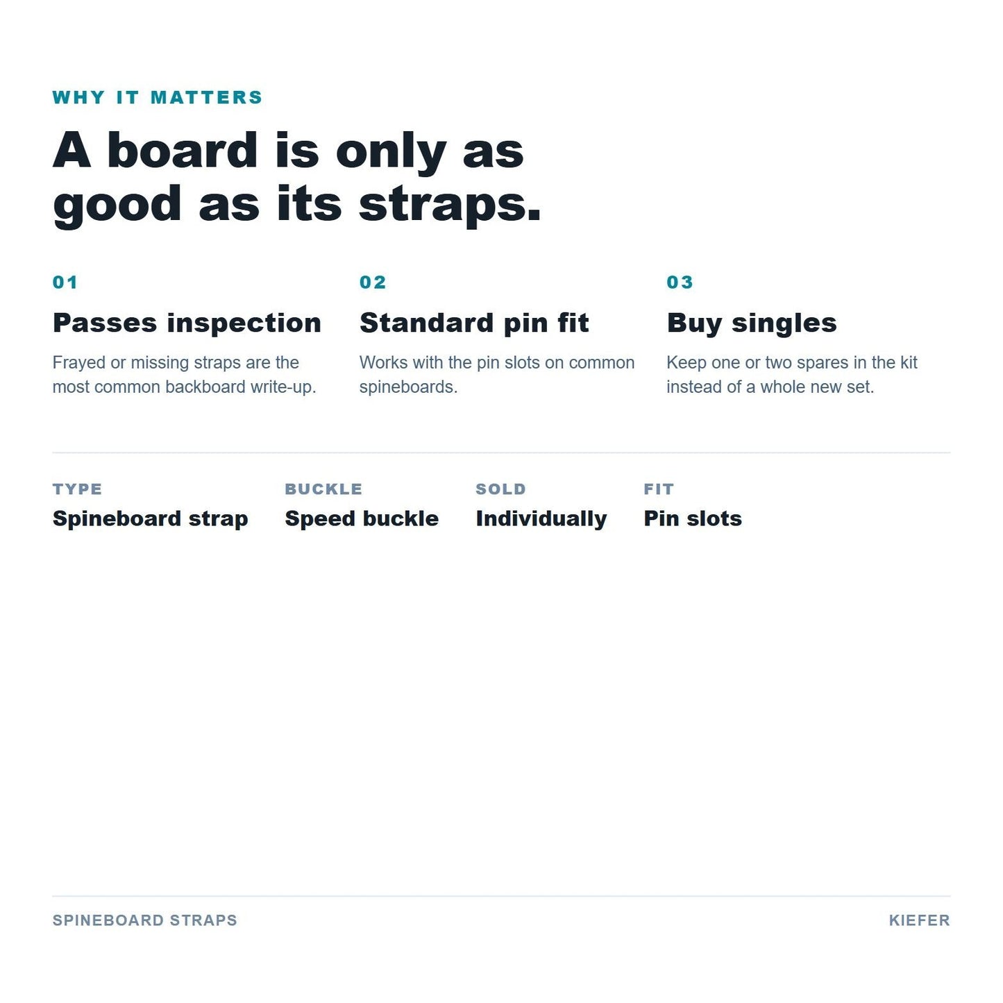 Spineboard Straps benefits
