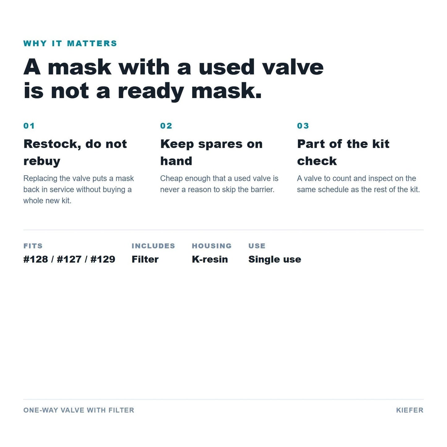 One-Way Valve with Filter benefits