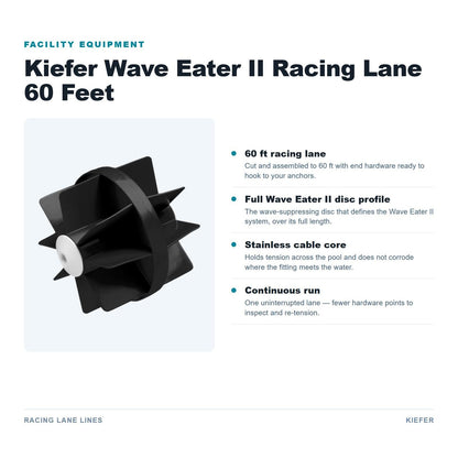 Kiefer Wave Eater II Racing Lane 60 Feet features