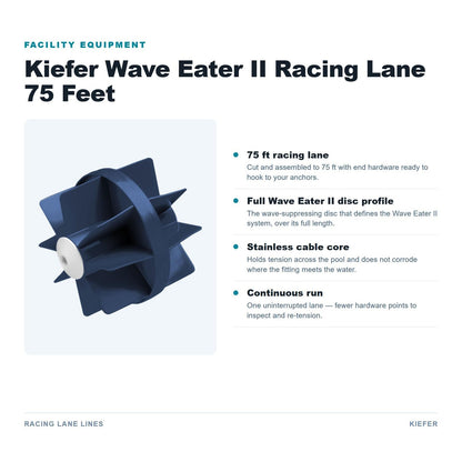 Kiefer Wave Eater II Racing Lane 75 Feet features