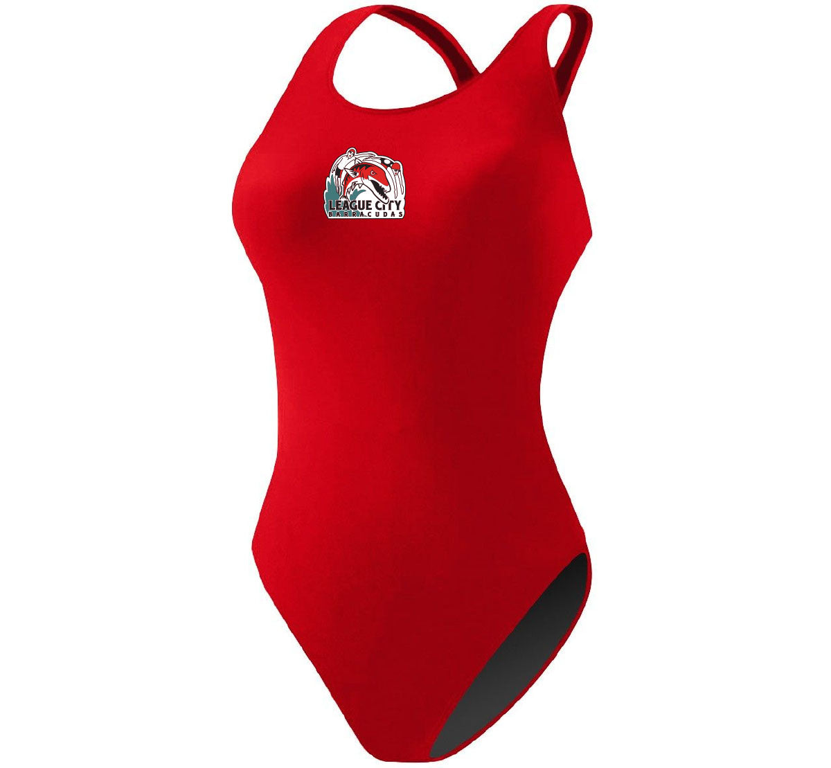 League City Barracudas RISE Solid Poly MB Back