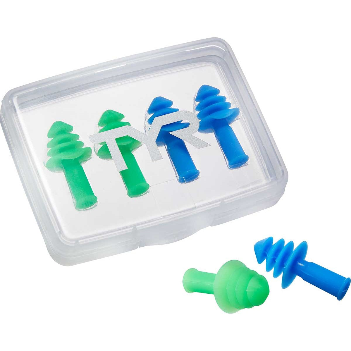 TYR Ergo Flex Ear Plugs - 4 Pack (2 Pairs)